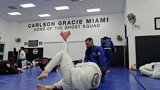 Carlson Gracie Miami rolling with a white belt [upl. by Alokin986]