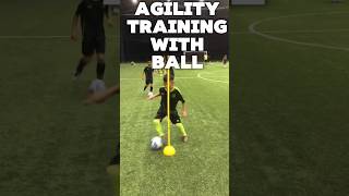 Agility training with ball shorts youtubevideo ytshort agility agilitytraining football [upl. by Marka836]