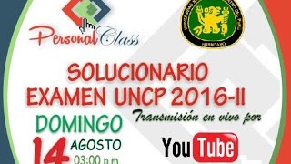 Transmisión del examen de admisión UNCP 2016II [upl. by Shanon]