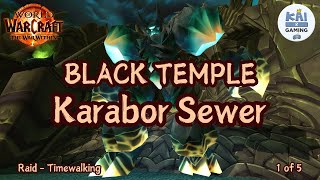 KARABOR SEWER  Black Temple  1  RAID  TIMEWALKING  WOW The War Within [upl. by Sletten757]