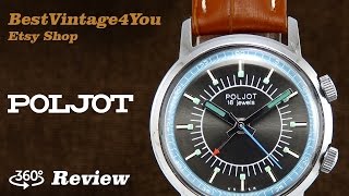 Handson video Review of Poljot Signal Extremely Rare Soviet Alarm Watch From 70s [upl. by Barren]