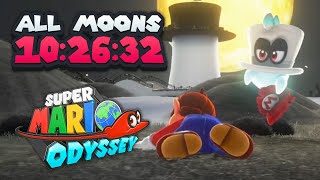 All 880 Moons Speedrun in 102632  Super Mario Odyssey [upl. by Lashonde708]