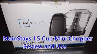 MainStays 15 Cup Mini Chopper Review and Use [upl. by Zosima666]