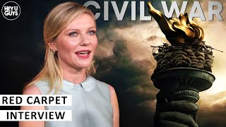 Kirsten Dunst on Civil Wars importance shooting the film and her secret to getting into character [upl. by Haidej117]