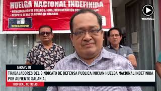 Trabajadores del Sindicato de Defensa Pública inician huelga nacional indefinida [upl. by Nnylyrehc79]