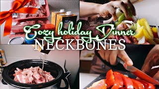 Neckbones Simple Cozy Weather Crockpot Meal for a Large Family [upl. by Eltsirk]