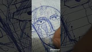 Drawing Saitama anime music [upl. by Merrile]