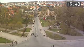 Timelapse från mösspåtagningen – Sista april  Walpurgis Eve in Uppsala [upl. by Hull986]