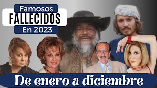 🕊️ ¡HASTA SIEMPRE  Estos FAMOSOS fallecieron en 2023 QEPD [upl. by Bertero]