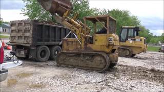 Loading Dump Truck with Cat 941 [upl. by Ellegna146]