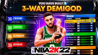 THIS 2WAY SLASHING PLAYMAKER BUILD IS THE BEST BUILD in NBA 2K22 NEW BEST BUILD NBA 2K22 [upl. by Farnham]