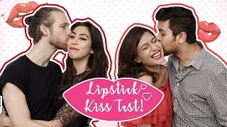 Which Lipstick Survives The Ultimate Kissing Test  Lipstick Kiss Test  MissMalini [upl. by Peonir]