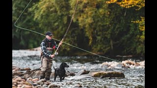 The Speycaster fishing for Atlantic Salmon on The River Findhorn in Scotland [upl. by Donica585]