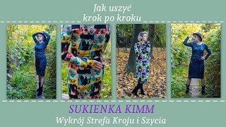 Jak uszyć sukienkę KIMM  Krok po kroku  Wykrój Strefa Kroju i Szycia [upl. by Sumer]