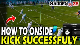 How to Onside Kick Successfully in Madden 25 [upl. by Georgia]