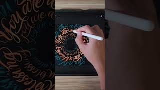 Calligram Creator Procreate Toolkit procreatebrushes procreate brushscript easytutorial [upl. by Fadden]