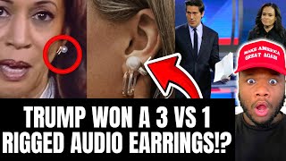 Kamala Harris in TROUBLE After CAUGHT With Rigged Audio Earrings amp Moderators Help For Debate [upl. by Aninep]