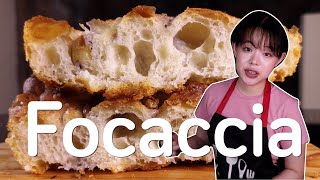 Focaccia  Tangzhong and Poolish Method [upl. by Cornwall]