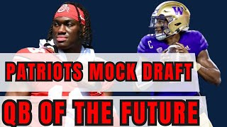 NEW ENGLAND PATRIOTS MOCK DRAFT QB of the Future and Weapons [upl. by Pavia]