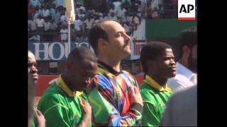 ZIMBABWE BRUCE GROBBELAAR PLAYS FOR NATIONAL TEAM [upl. by Tingey549]