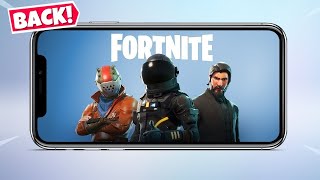 Fortnite is BACK on IOS [upl. by Ynetsed747]