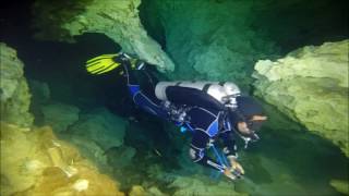 Cenote Diving Dos Ojos El Pit and Angelita [upl. by Aissej450]