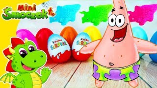 SpongeBob  Patryk Bunchems Dinozaury i Jajka Kinder Niespodzianki  Zabawa Dla Dzieci Po Polsku [upl. by Nap]