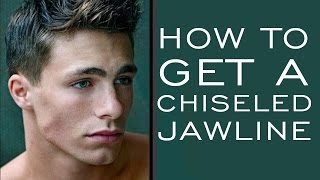 HOW TO HAVE A CHISELED JAWLINE  5 Tips for Stronger Jawline for Men [upl. by Tierell]