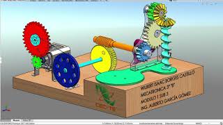 Mecanismo Complejo Solidworks 2017 [upl. by Loseff]