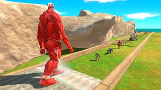 Colossal Titan vs All Units  Animal Revolt Battle Simulator [upl. by Lebbie]