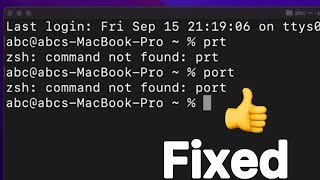 Fixed port command not found in MacOS [upl. by Sager]