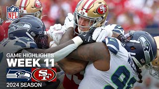 Seattle Seahawks vs San Francisco 49ers Game Highlights  NFL 2024 Season Week 11 [upl. by Rahab]