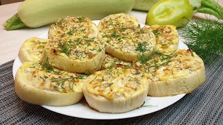 Фаршированные кабачки Вкусные кабачки с фаршем в духовке Кабачки в духовке рецепты на скорую руку [upl. by Gnem]