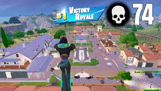 74 Elimination Solo vs Squads Fortnite Chapter 5 Gameplay Wins [upl. by Alhsa586]