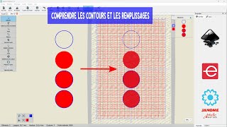 Comprendre les Contours et les Remplissages entre Inkscape et Exuberance ou artistic digitizer [upl. by Neelyad]