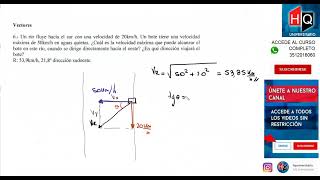 UNIDAD 02  VECTORES  EJERCICIO 06  FISICA  INGRESO UTN [upl. by Ydnys]