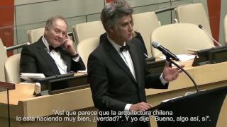 Discurso de Alejando Aravena  Ceremonia Premio Pritzker 2016 [upl. by Ednutey]