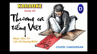 THƯƠNG CA TIẾNG VIỆT MỸ TÂM KARAOKE TONE NỮ [upl. by Anivle]