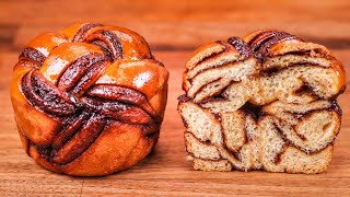 How to Make Chocolate Babka Muffins  Perfect Braided Mini Babka Bun Recipe [upl. by Oivat]