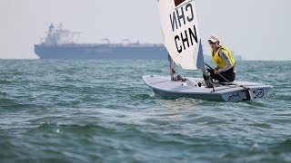 ISAF Sailing World Cup Qingdao  Laser Radial Medal Race [upl. by Novar311]