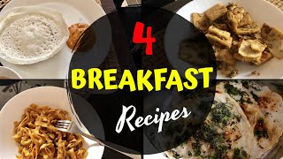 Breakfast recipes  Vellappam amp Onion ChutneyUthappamKothu ChappathiPita Bread in Tuna Masala [upl. by Harriette]