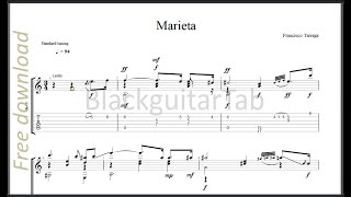 Guitar Classic Marieta  Francisco Tarrega [upl. by Gariepy]