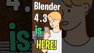 Blender 43 is here Shorts Blender GameDev IndieDev FYP [upl. by Kiefer]