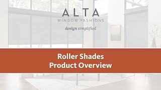 Roller Shades Product Overview [upl. by Zena]