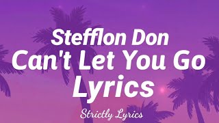 Stefflon Don  Cant Let You Go Lyrics  Strictly Lyrics [upl. by Alraep]