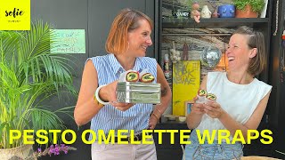 Gezonde wrap met pestoomelet  Sofie Dumont  Mama Van Vijf [upl. by Einnod]