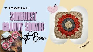 Sunburst Granny Square Tutorial [upl. by Malloy]