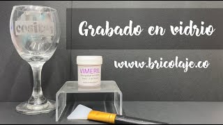 Grabado en Vidrio  Esmerilar en Vidrio  🍷🥃🥂 [upl. by Inneg]