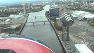 Cockpit View Of Seaplane Landing on the River Clyde [upl. by Yarod]