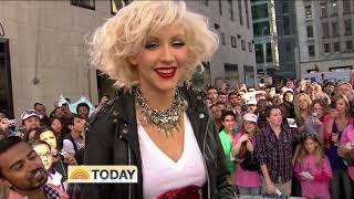 Christina Aguilera  Fighter LIVE Today Show High Definition [upl. by Pelagias]